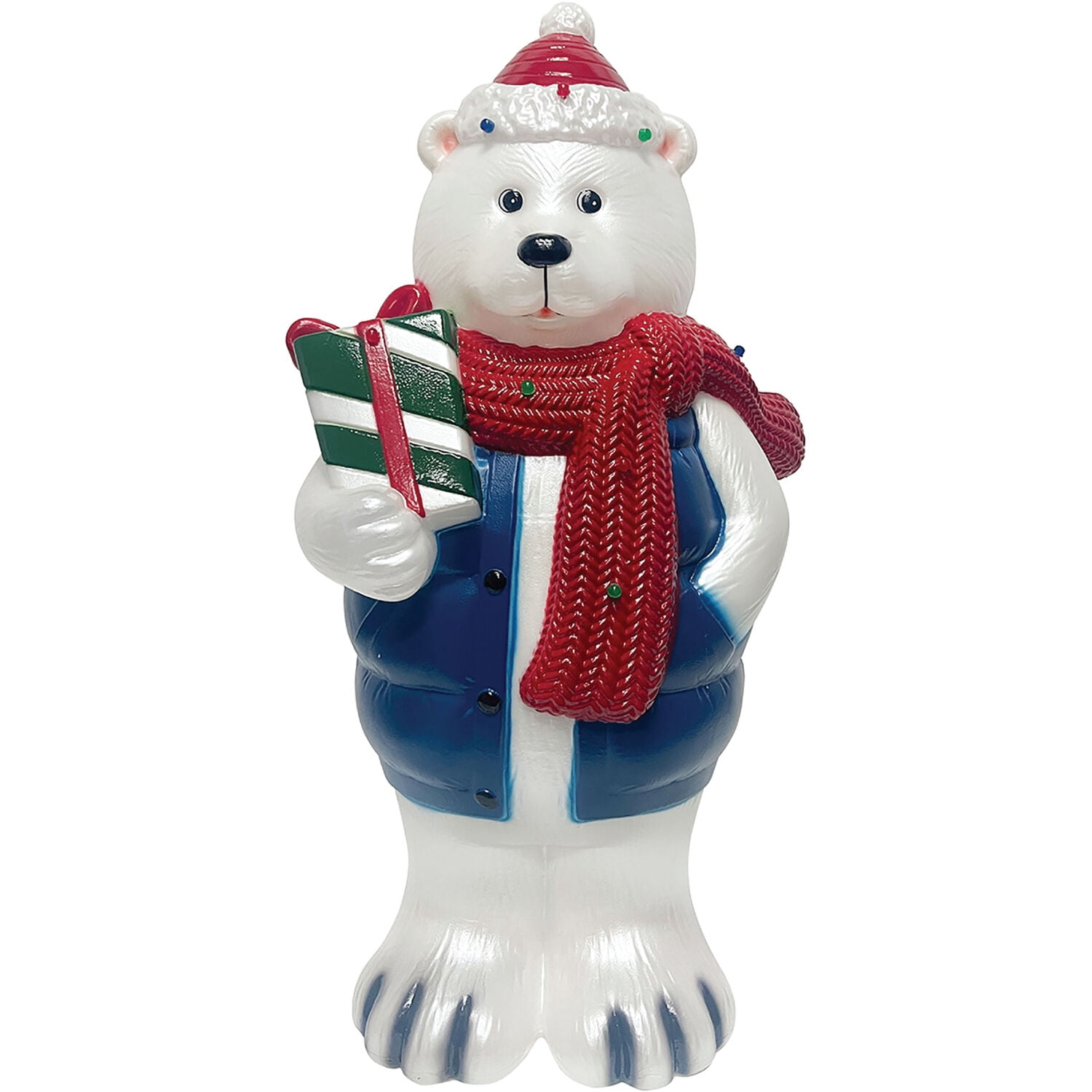 Fraser Hill Farm 30 in Polar Bear Christmas Blow Mold, FFBM-1PLB-MLT