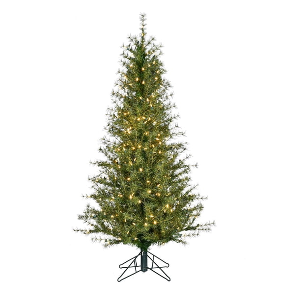 Fraser Hill Farm 5-ft. Farmhouse Fir Christmas Tree with Warm White LED Lights, FFFF050-5GR