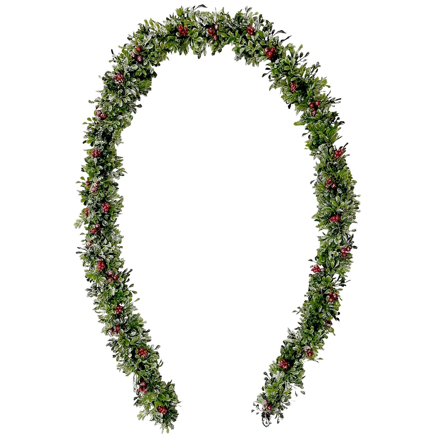 108'' in. Lighted Faux Garland & Reviews