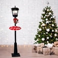 thumbnail image 1 of Fraser Hill Farm 5.9 ft Musical Snowy Christmas Street Lamp in Black, FSSL071A-BLK1, 1 of 11