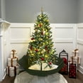 thumbnail image 1 of Fraser Hill Farm Let It Snow Series 67-In. Pre-Lit Unique Musical Artificial Christmas Tree with Green Umbrella Base and Snowfall Function | 25 Christmas Carols | Warm White LED Lights | FSTR067A-GN, 1 of 12