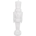 thumbnail image 1 of Fraser Hill Farm Resin Nutcracker Soldier Figurine, 4-Ft, Glossy White, FFRS048-1SOL-WHT, 1 of 12