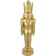 thumbnail image 1 of Fraser Hill Farm Resin Nutcracker Soldier Figurine 4-ft, Gold, FFRS048-1SOL-GLD, 1 of 19