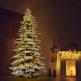 thumbnail image 1 of Fraser Hill Farm Pre-Lit Warm White 1600 LED Lights Mountain Pine Snow Flocked Artificial Christmas Tree, 12', 1 of 5
