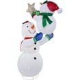 thumbnail image 1 of Fraser Hill Farm Prelit LED Tinsel Collapsable Snowman Decoration, 6-Ft., 1 of 19