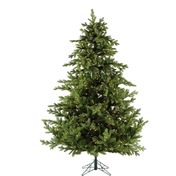 Fraser Hill Farm 9 ft Woodside Pine Christmas Tree with Warm White LED Lighting and EZ Connect, FFWS090-5GR