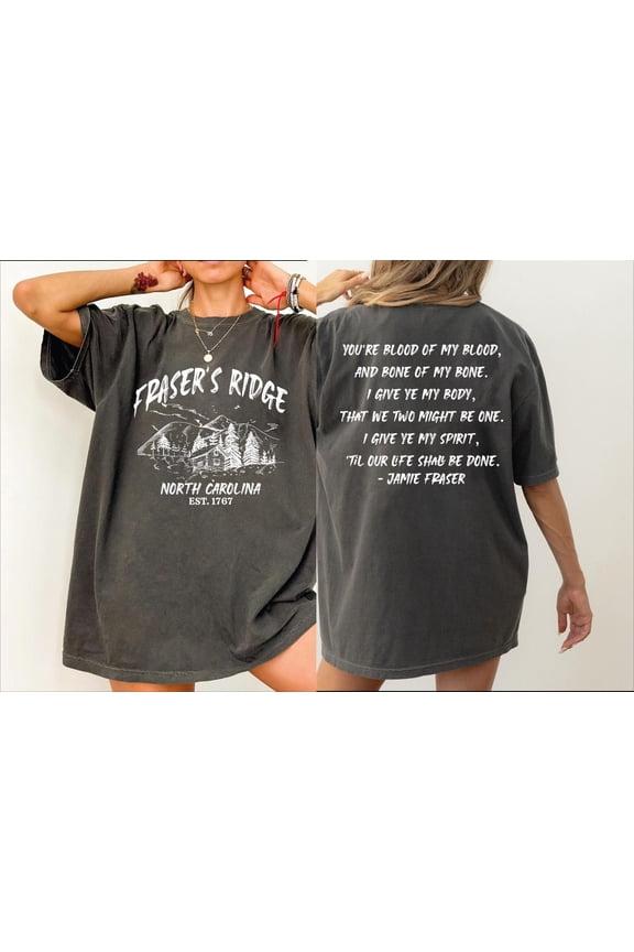 Fraser's Ridge Shirt, North Carolina Shirt, Outlander Tee, Fraser's Ridge Gift, Men's and Women's Shirt, L075
