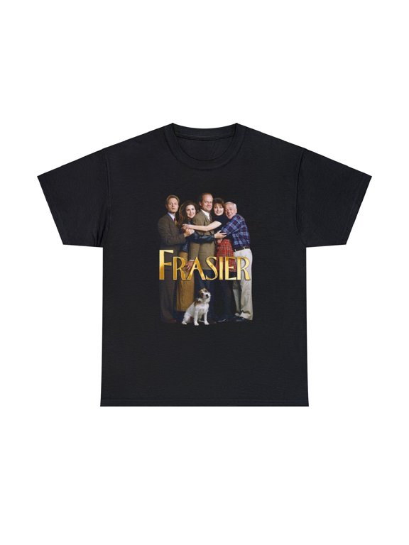 Frasier Heavy Cotton Tee, Kelsey Grammer, Jane Leeves, David Hyde Pierce Size S-5XL