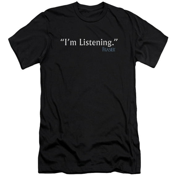 Frasier Im Listening Adult 30/1 T-Shirt Black