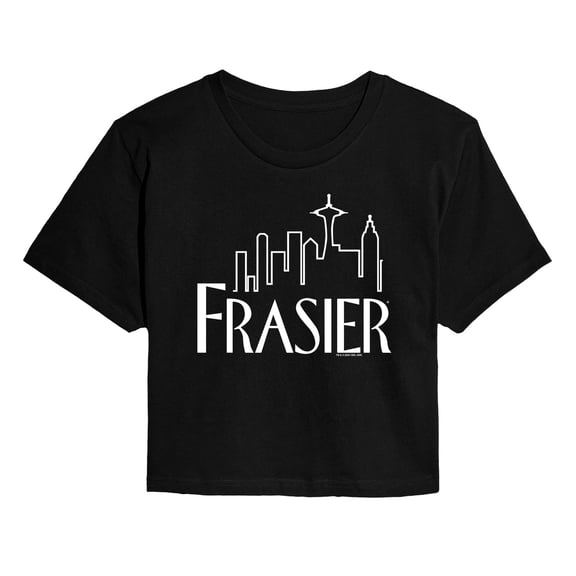 Frasier - Large Logo - Juniors Cropped Graphic T-Shirt