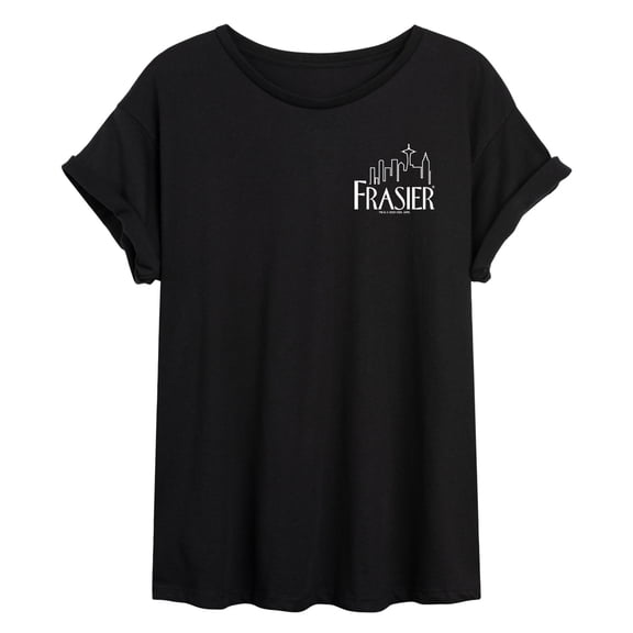 Frasier - Small Logo - Juniors Oversized Graphic T-Shirt