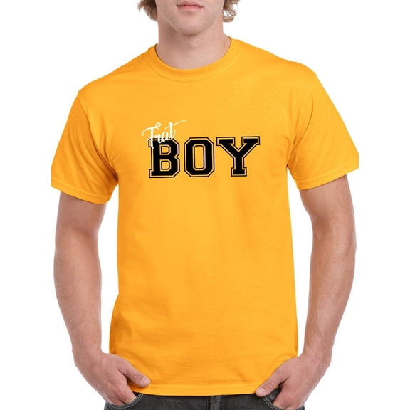 Frat Boy Fraternity Grapic Men Gold T-Shirt, Male Medium