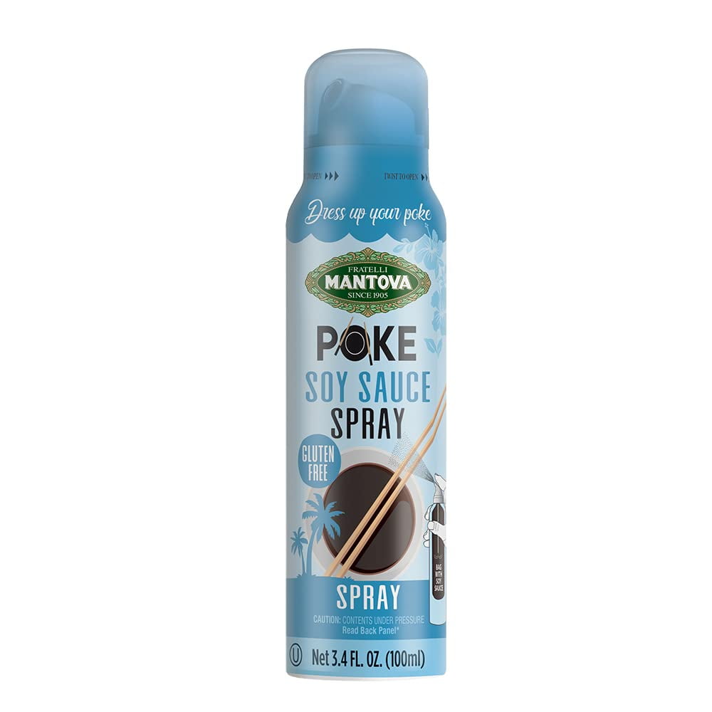 Fratelli Mantova Poke Soy Sauce Spray Gluten Free 3.4 fl. oz. (100 ml)