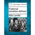 thumbnail image 1 of Fraternal Societies Defined. (Paperback), 1 of 1