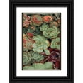 thumbnail image 1 of Frates, Dennis 11x14 Black Ornate Wood Framed with Double Matting Museum Art Print Titled - Succulent Collection II, 1 of 4