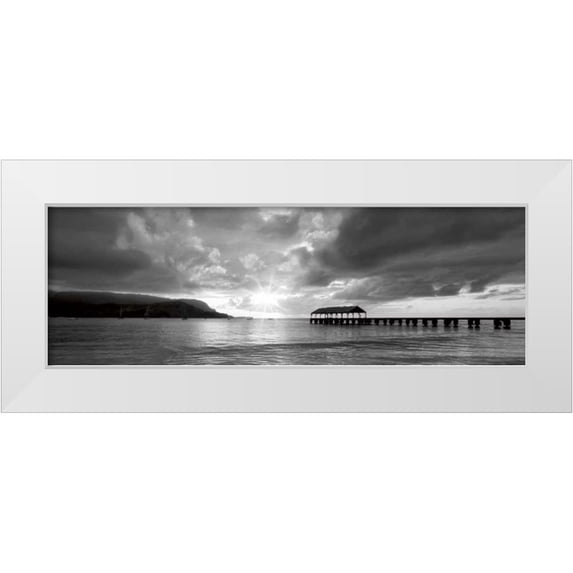 Frates, Dennis 14x7 White Modern Wood Framed Museum Art Print Titled - Kauai I