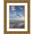 thumbnail image 1 of Frates, Dennis 17x24 Gold Ornate Wood Framed with Double Matting Museum Art Print Titled - Secret Beach Sunrise I, 1 of 4