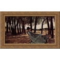 thumbnail image 1 of Frau Martelli in Castiglioncello 24x16 Gold Ornate Wood Framed Canvas Art by Giovanni Fattori, 1 of 2