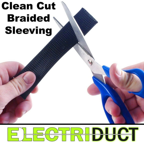 Fray Resistant Clean Cut Expandable Braided Sleeving - 1" - 25 Feet