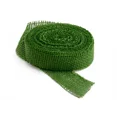 thumbnail image 1 of Burlap Fabric Frayed Burlap Ribbon, Jungle Green, 1.5 in Wide x 10 Yards, Serged Edges, 1 of 1