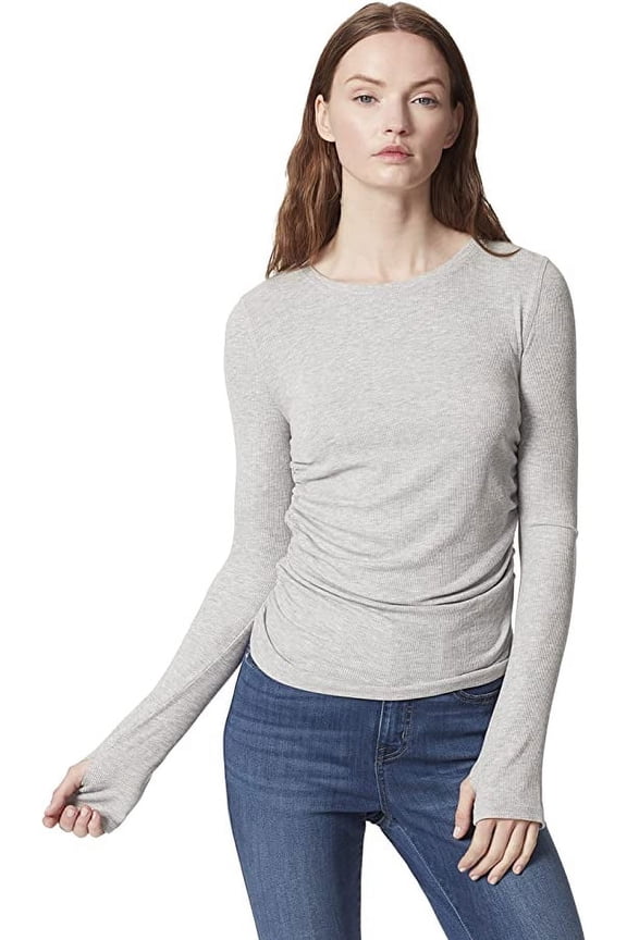 Womens Ruched Flora Thumbhole Top