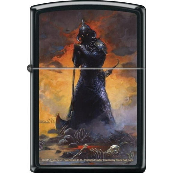 Frazetta - Death Dealer Three - Black Matte Zippo Lighter