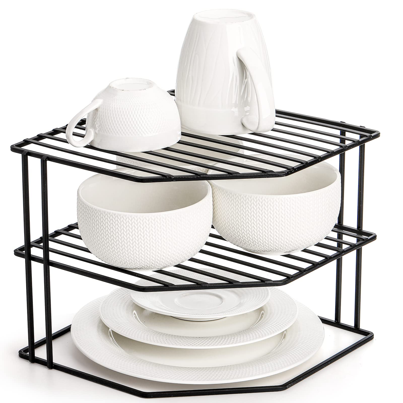Wire corner plate shelf sale