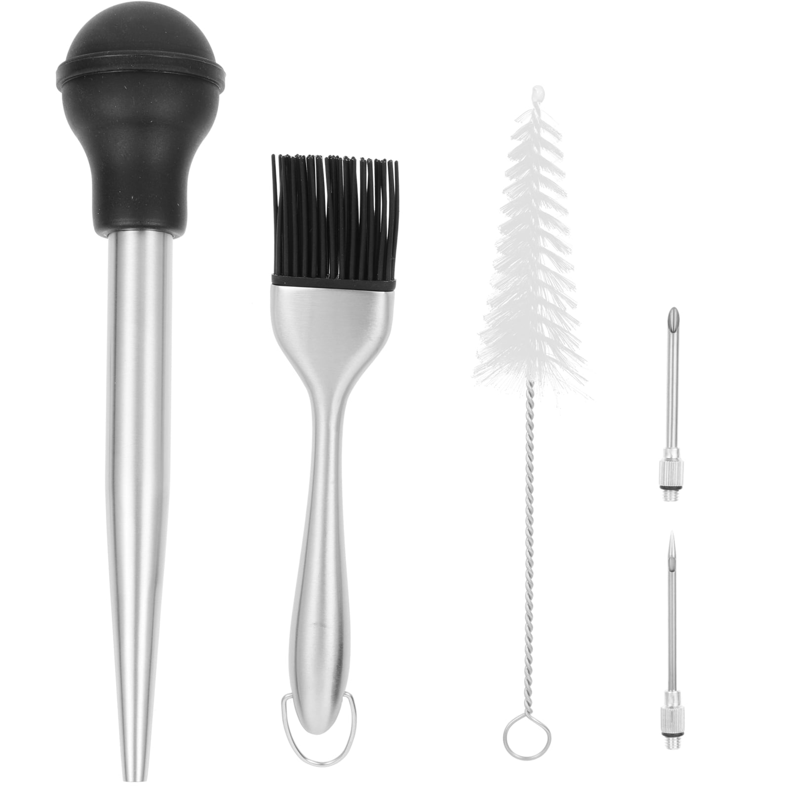 Frcolor 1 Set of Stainless Steel Turkey Baster Turkey Baster Needle