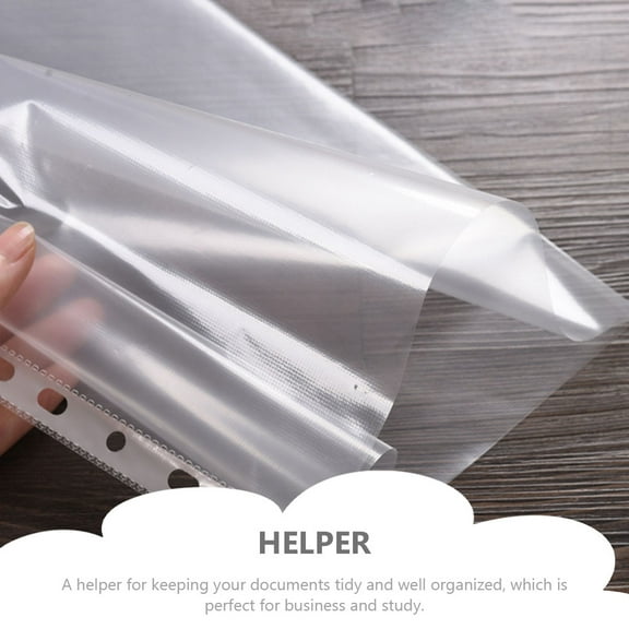 WASHWEPE Erasable File Bags File Protective Films Transparent 100Pcs