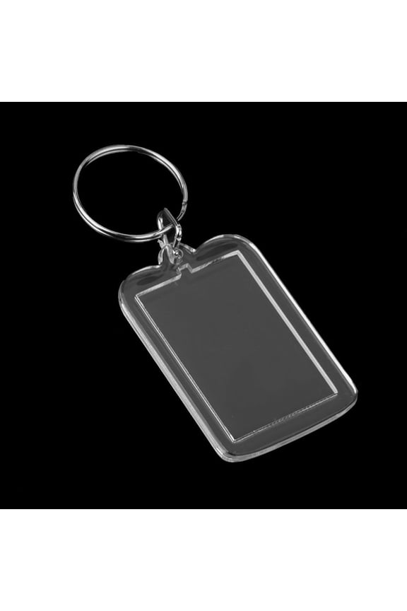 KAKOWELY Photo Frame Keychain Transparent Insert Photos All 10Pcs 2In Diameter