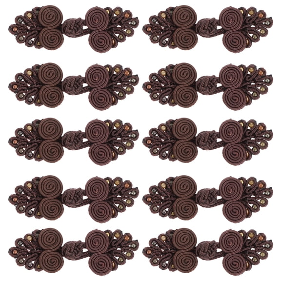 Frcolor 10Pcs Chinese Closure Buttons Knot Buttons Closure Sewing Buttons Fastener