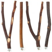 Sipeihong Bird Perch 4pcs Bird Perch Pole Parakeet Standing Branch Parrot Climbing Wood Perch