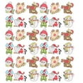 thumbnail image 1 of Frcolor 50Pcs Christmas Painted Wooden Buttons Mixed Cartoon Button DIY Sewing Button, 1 of 6