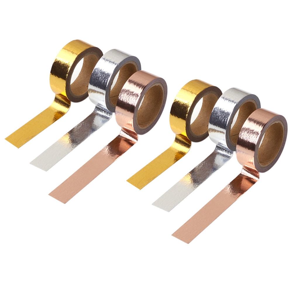 Frcolor 6 Rolls of Delicate Tapes Gilding Decorative Label Sticker ...