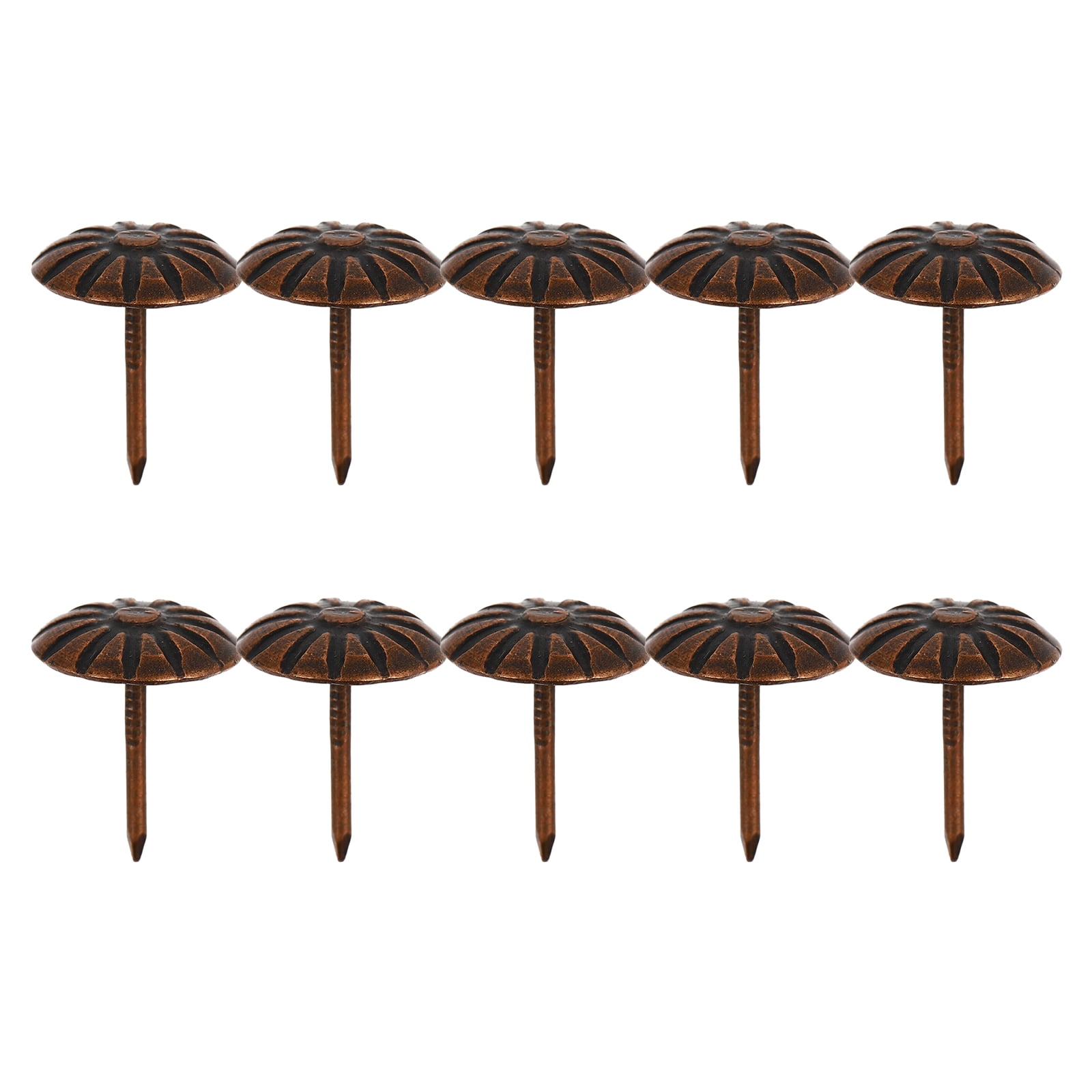 FUCAS Upholstery Tacks Furniture Nails Pins 150pcs (Antique Brass)