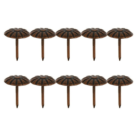 Frcolor Antique Tacks Nail Sofa Brass Upholstery Tack Furniture Thumb Push Pin Head Nails Studs Decorative Wood Brads Heads