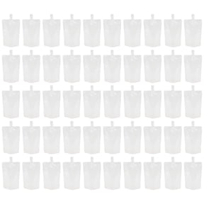 Frcolor Bags Plastic Pouches Flask Bag Drink Pouch Juice Flasks Beverage Drinking Disposable Take Out Drinks Reusable Smoothie