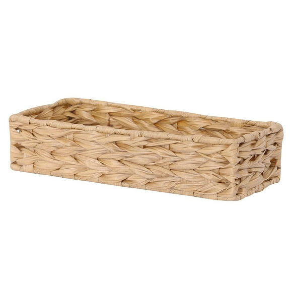 Frcolor Basket Storage Bathroom Toilet Serving Woven Bowl Wicker Ratten Paper Tray Tank Fruit Holder Vanity Sundries