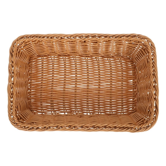 Frcolor Baskets Basket Wicker Utensil Kitchen Tableware Hyacinth Water Bread Nesting Shallow Natural Woven Organizer Cutlerytray
