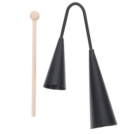 Black Percussion Instrument with Wooden Stick for Kids Music Development