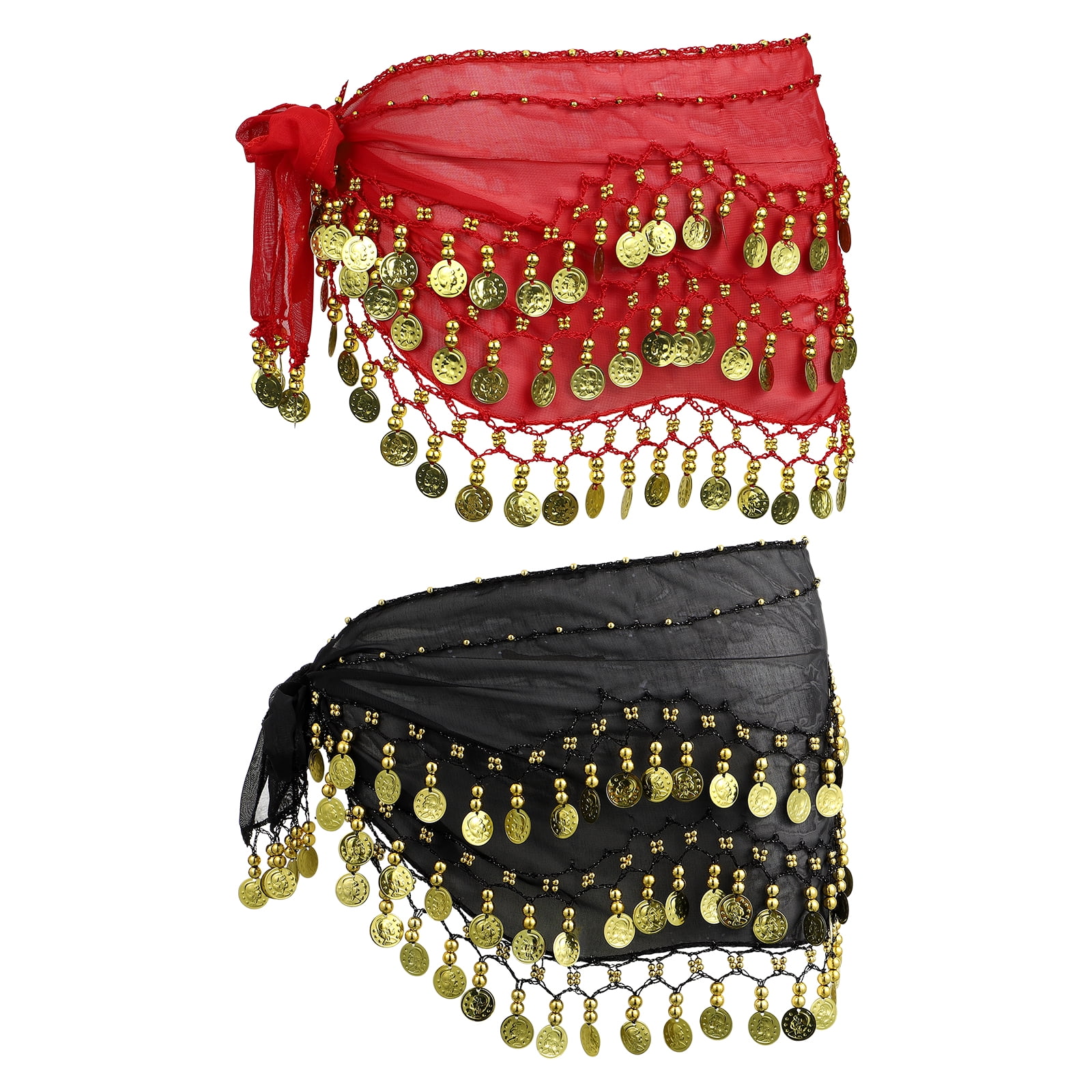 Belly Dance Accessories Hip Scarf Belt With Gold Coin Waist Chain Wrap Pair  with Female Show Belly Dance costume and Adult Dance - AliExpress