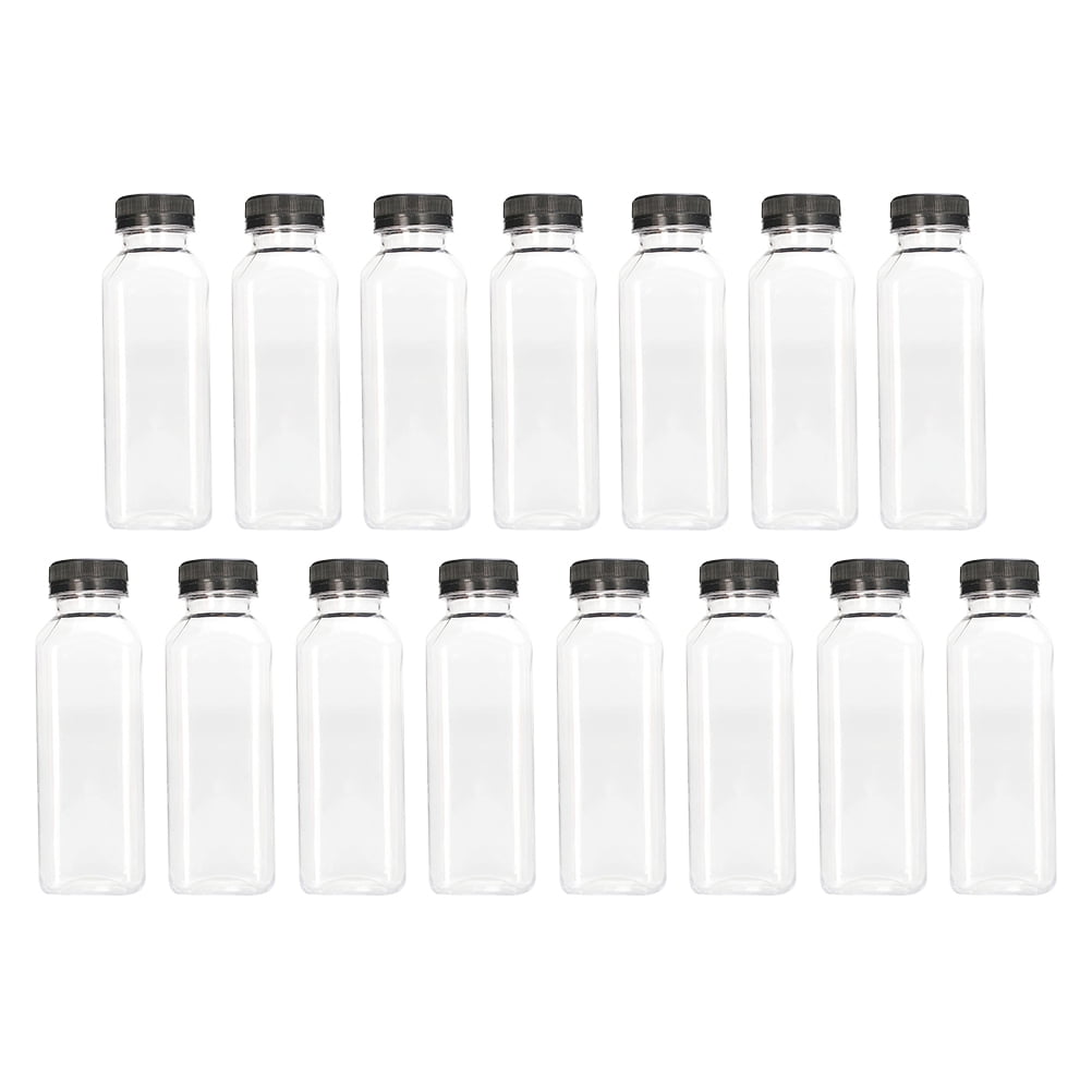 NUOLUX Bottles Juice Empty Containers Lids Drink Plastic Bottle Water  Beverage Mini Milk Smoothie Small Drinking Yogurt