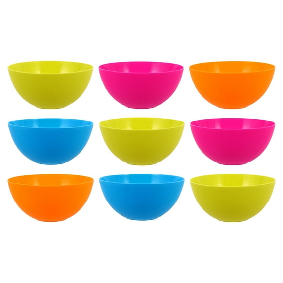 Frcolor Bowls Bowl Serving Plastic Cereal Dessert Food Noodle Unbreakable Soup Mixing Salad Ramen Pasta Rice Cream Trays Dish