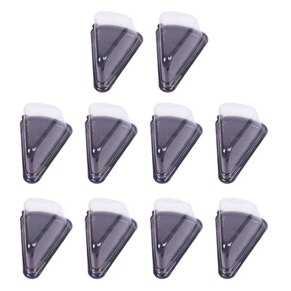 Frcolor Triangle Cake Boxes with Lid - Individual Dessert Container for Pie, Cupcake, Muffin, Cheesecake, Sandwich Display Tray