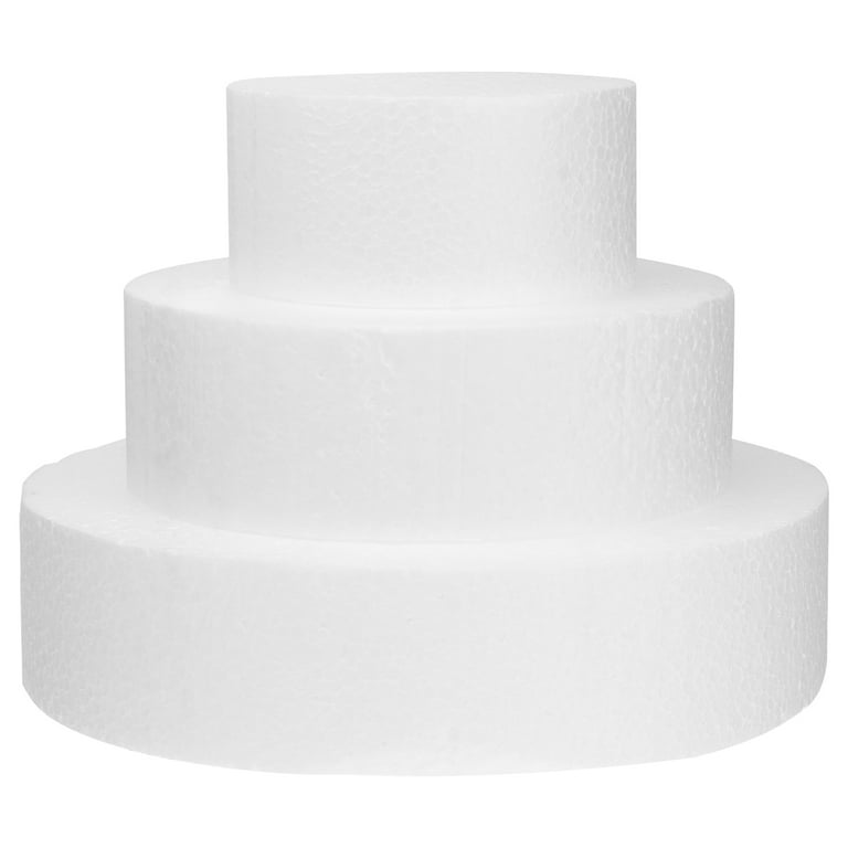 round cake dummy 6 piece polystyrene