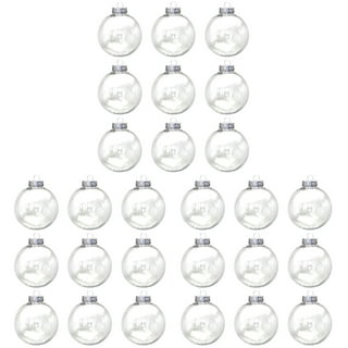 10cm DIY Clear Plastic Fillable Christmas Tree Shaped Ball Craft