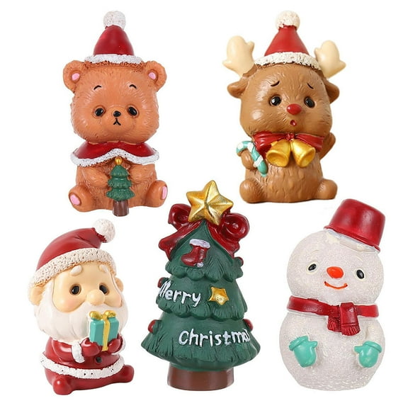 KAKOWELY Decorative Resin Mini Figurine Assorted Color Family Friends present 5Pcs 2.6X1.6In