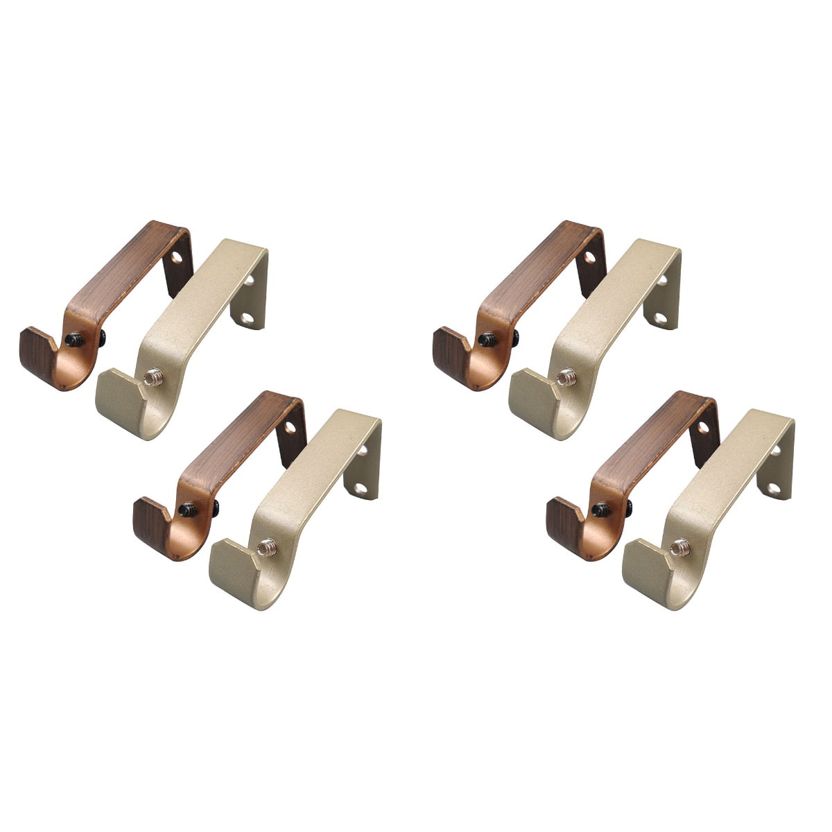 Frcolor Curtain Rod Holder Bracket Drapery Holders Support Valance ...