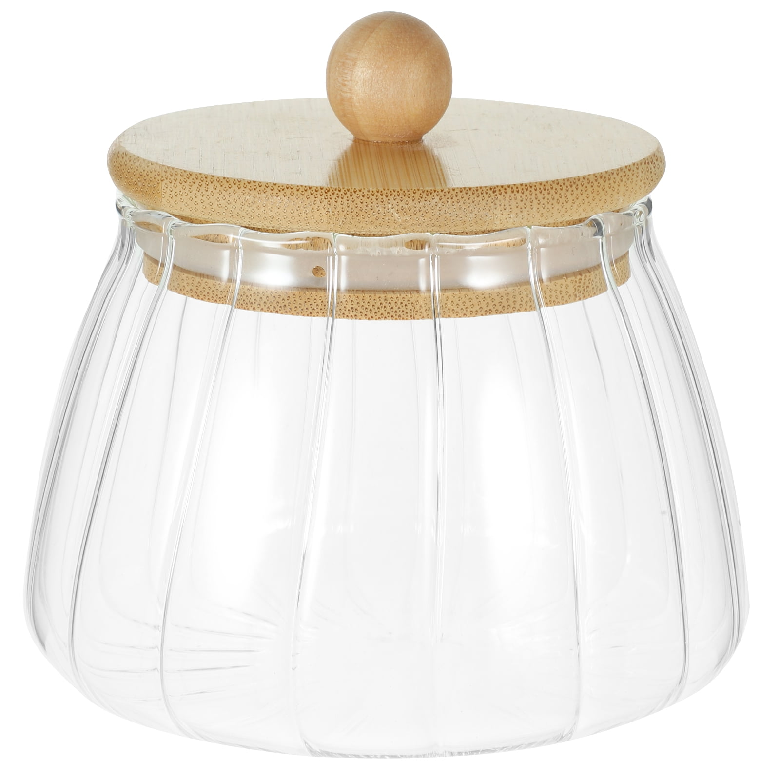 FRCOLOR Glass Jar with Lid Food Container Tea Storage Jar Coffee Beans