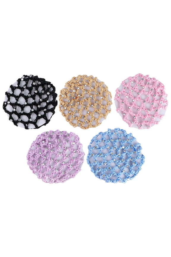 Hair Snood Netcrochet Sleepingnets Ballet Bun Cover Mesh Girl Knit Crocheted Hat Dance